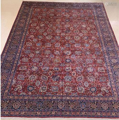 Tabriz palace carpet, Persia, around 1950, wool on cotton, a...