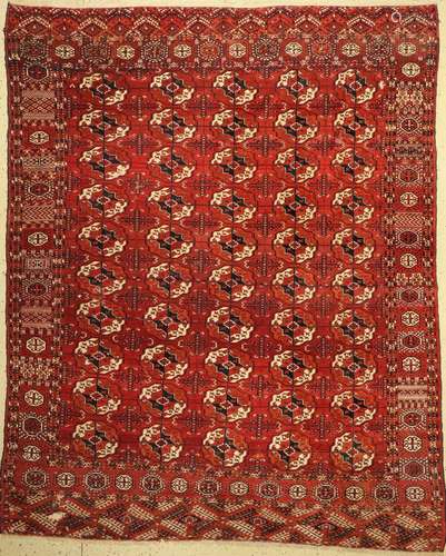 Tekke main carpet, Turkmenistan, around 1900, wool on wool, ...