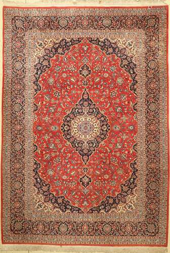 Kashan fine, Persia, approx. 50 years, wool oncotton, approx...