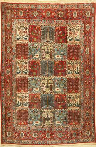 Qum old, Persia, around 1940, wool on cotton, approx. 200 x ...