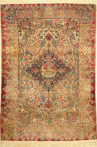 Yazd old, Persia, around 1930, wool on cotton,approx. 205 x ...