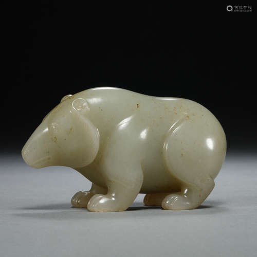 Han Dynasty, Hetian jade, Jade Bear