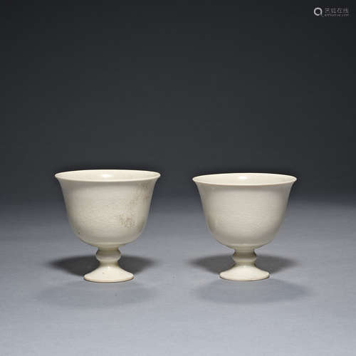 Tang Dynasty, white Porcelain,Stem Cup