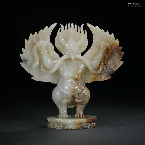 Qing Dynasty, Hetian jade, Dapeng Bird