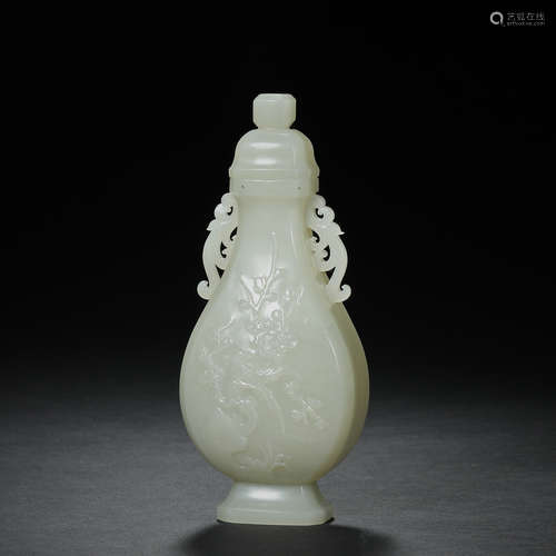 Qing Dynasty, Hetian jade, jade Bottle