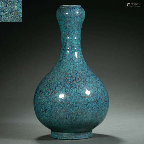 Qing Dynasty Qianlong, kiln glaze color, Bottle