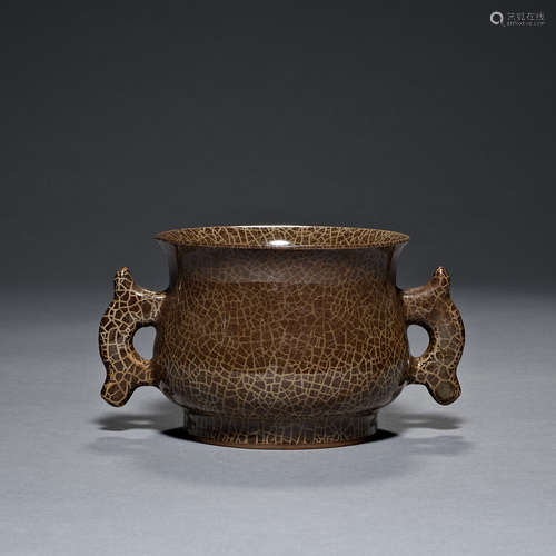 Song Dynasty,  brown glaze,  Incense Burner