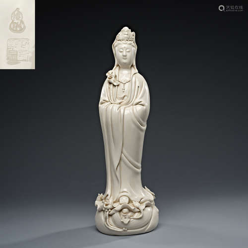 Dehua Kiln, White porcelain Guanyin