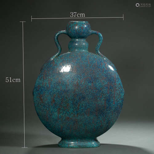 Qing Dynasty Yongzheng, kiln change glaze color, Bottle