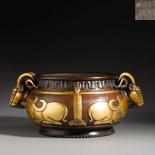 Gilt Bronze, Incense Burner