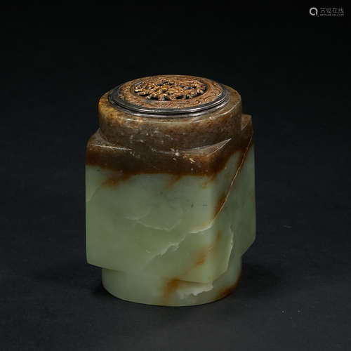 Qing Dynasty, Jade Cong, Incense Burner