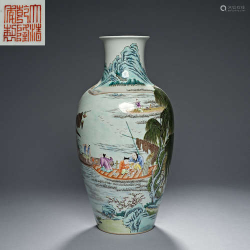 Qing Dynasty,Famille Rose, Bottle