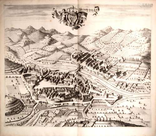 ALPES-MARITIMES. 1700. Gravure de la ville de SOSPEL