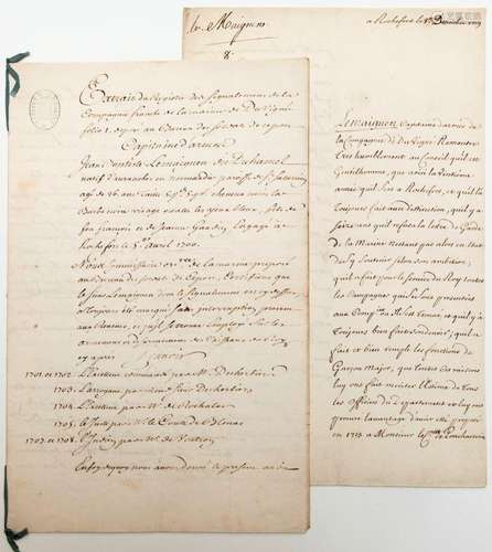 MARINE. ROCHEFORT (17). AVRANCHES (50). 2 Documents concerna...