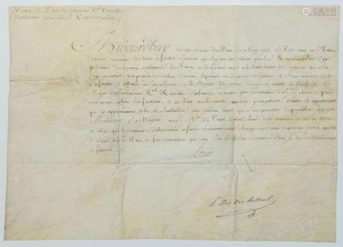 BREVET de MAJOR du Régiment Royal ROUSSILLON pour le Sieur R...