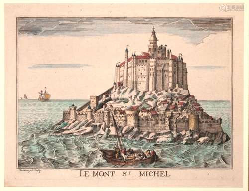 NORMANDIE. « LE MONT SAINT MICHEL » Rossingol sculpt. (vers ...