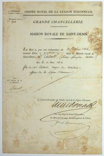 LÉGION D’HONNEUR. Maréchal MACDONALD (Étienne-Alexandre