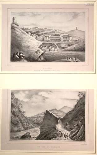 PYRÉNÉES-ATLANTIQUES. 3 Lithographies par VIDAL de l’imprime...