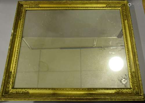 Miroir en bois et stuc doré du X