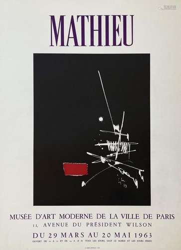 Mathieu Musée d'Art Moderne de la Ville de Paris 1963.Presse...