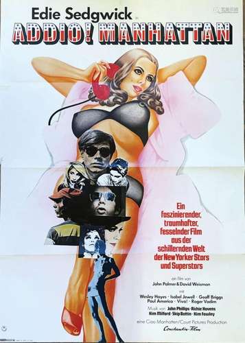 Edie Sedgwick - Addio! Manhattan Affiche Allemande    1  Aff...