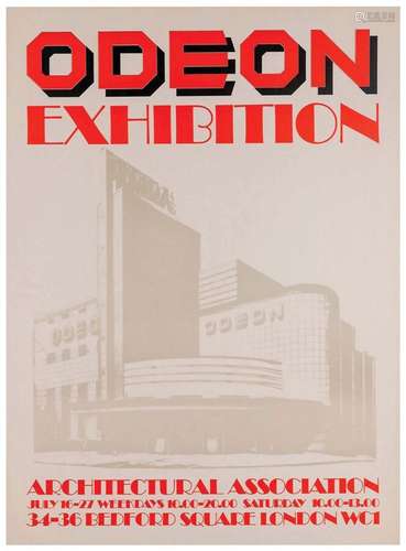 Architectural Association. London Odeon Exhibition Odeon Cin...