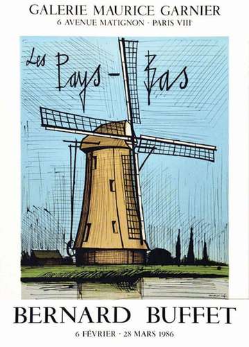 Bernard Buffet - Les Pays Bas Galerie Maurice Garnier. 1986....