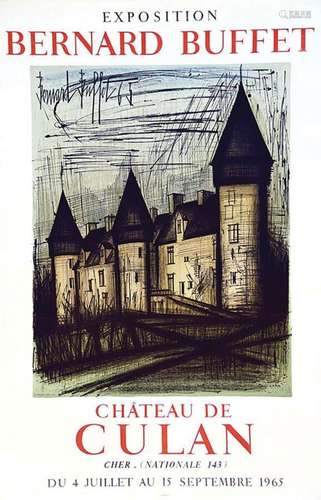 Château de CulanMourlot     Aff. Entoilée. / Vintage Poster ...