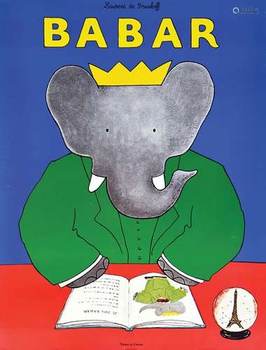 Babar Je suis BabarBabar Charactere      Affiche entoilée/  ...