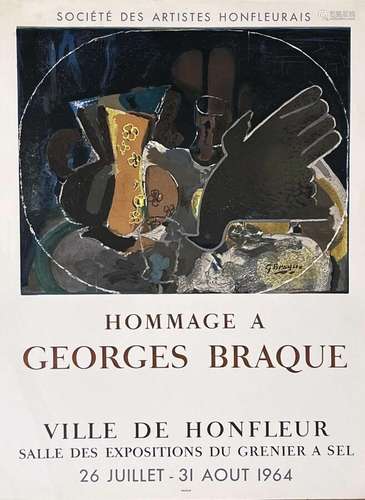 Lot de 4 Affiches de Georges bRaque & 1 Affiche de Ferna...