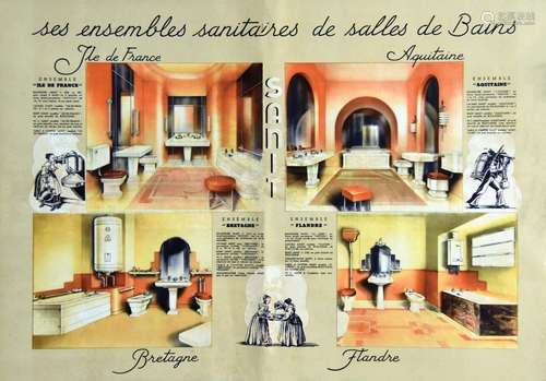 Sanit Ensemble Sanitaire de Salle de Bains    1  Affiche  No...