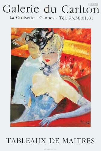 Jean Gabrile Domergue Galerie du Carlton Cannes Tableaux de ...