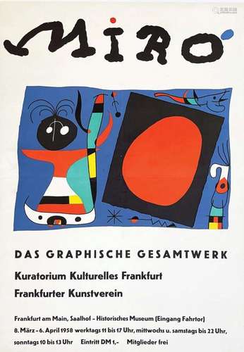 Miro ( La Femme au Miroir) Das Graphische Gesamtwerk Kurator...