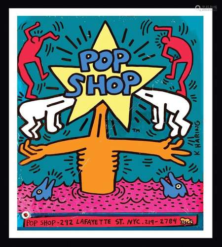 Pop Shop Bag  292 Lafayette Street New York  Keith Haring   ...