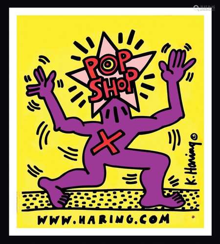 Pop Shop Bag 292 Lafayette Street New York  Keith Haring    ...