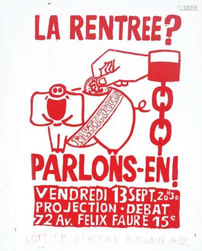 La Rentrée ? Parlons en ! - Participation Mai 68      Affich...