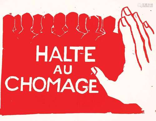 Halte au Chômage En Rouge Mai 68Ecole Nle Supérieure des Bea...