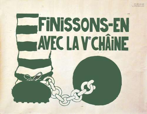 Finissons en avec la Ve chaine sérigraphie verte  MAI 68  Pa...