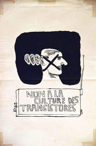 Non à la Culture Des Transistores Rare Mai 68    1  Affiche ...