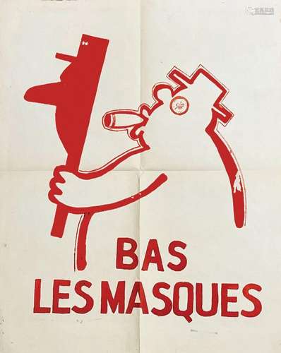 Bas Les Masques De Gaulle en masque de Bourgeois Mai 68Ecole...