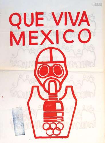 Jeux Olympique de Mexico Que Viva Mexico Rare Mai 68Atelier ...