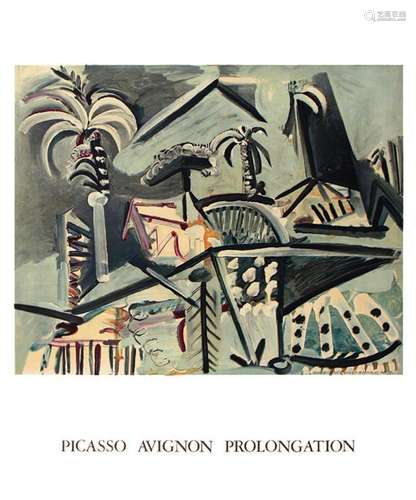 Picasso Avignon prolongation.Mourlot     Aff. Entoilée. / Vi...