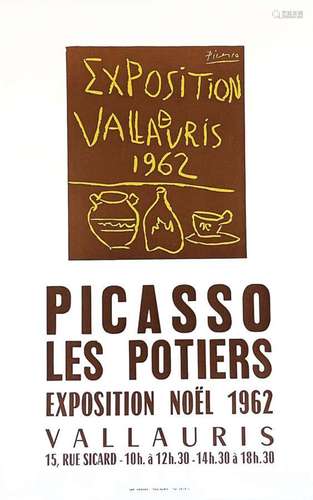 Picasso Les Potiers Exposition été 1962 Vallauris.Arnera    ...