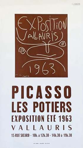 Picasso Les Potiers Exposition été 1963 Vallauris.Arnera  Va...