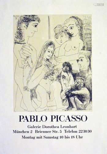 Pablo Picasso Galerie Dorothea Leonhart Mûnchen    1  Affich...