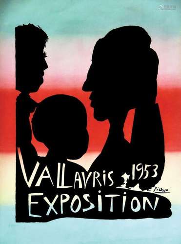 Picasso Vallauris 1953     Aff. Entoilée. / Vintage Poster o...