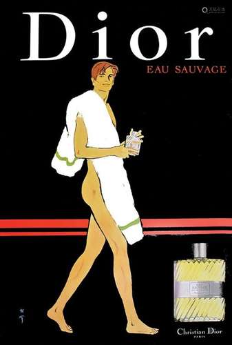 Eau Sauvage Christian  Dior  Homme      Affiche entoilée/  V...