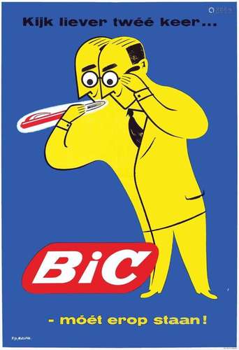 Bic Kijk kiever twéé keer móét erop staan!  Très Rare      A...