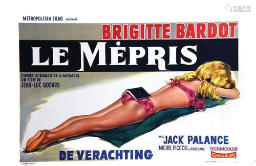 Le Mépris de Jean Luc GodardEdicolor  Bruxelles  1  Affiche ...