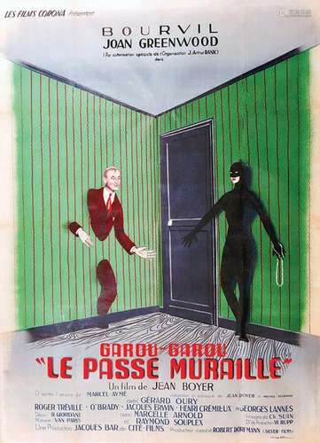 Le Passe MurailleSIP  Paris    Affiche entoilée/  Vintage Po...